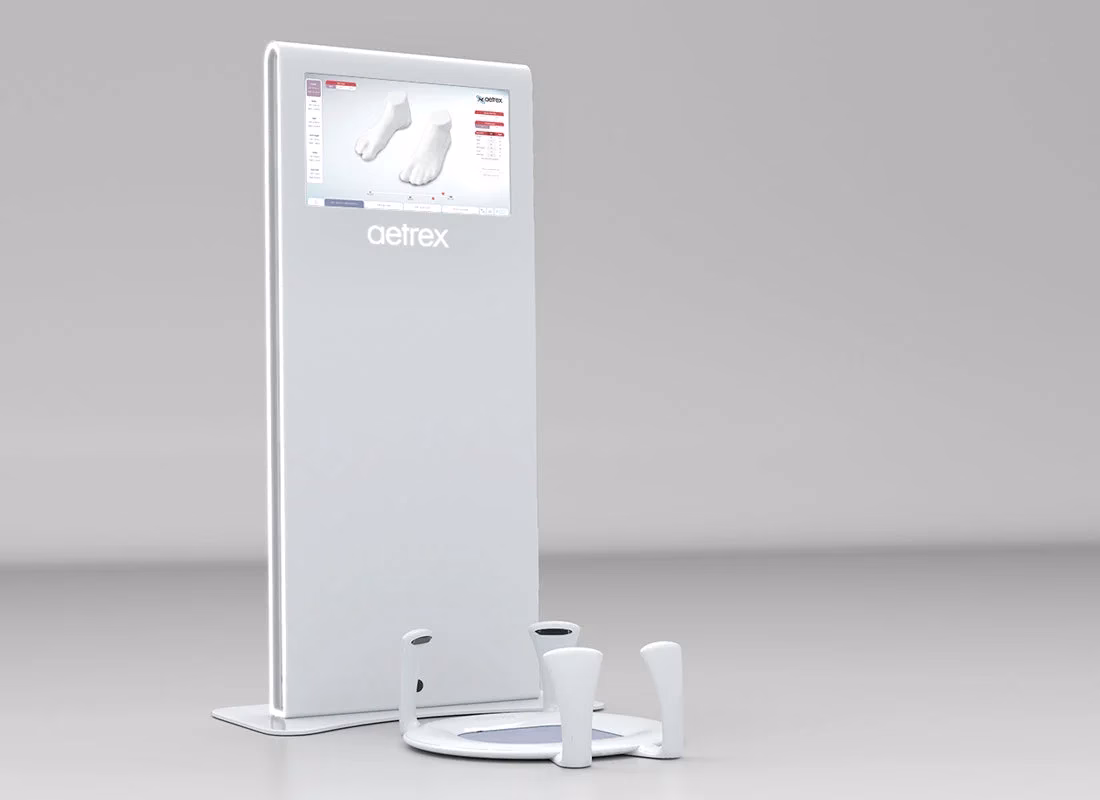 Sistema Aetrex para podometría 3D y análisis del pie
